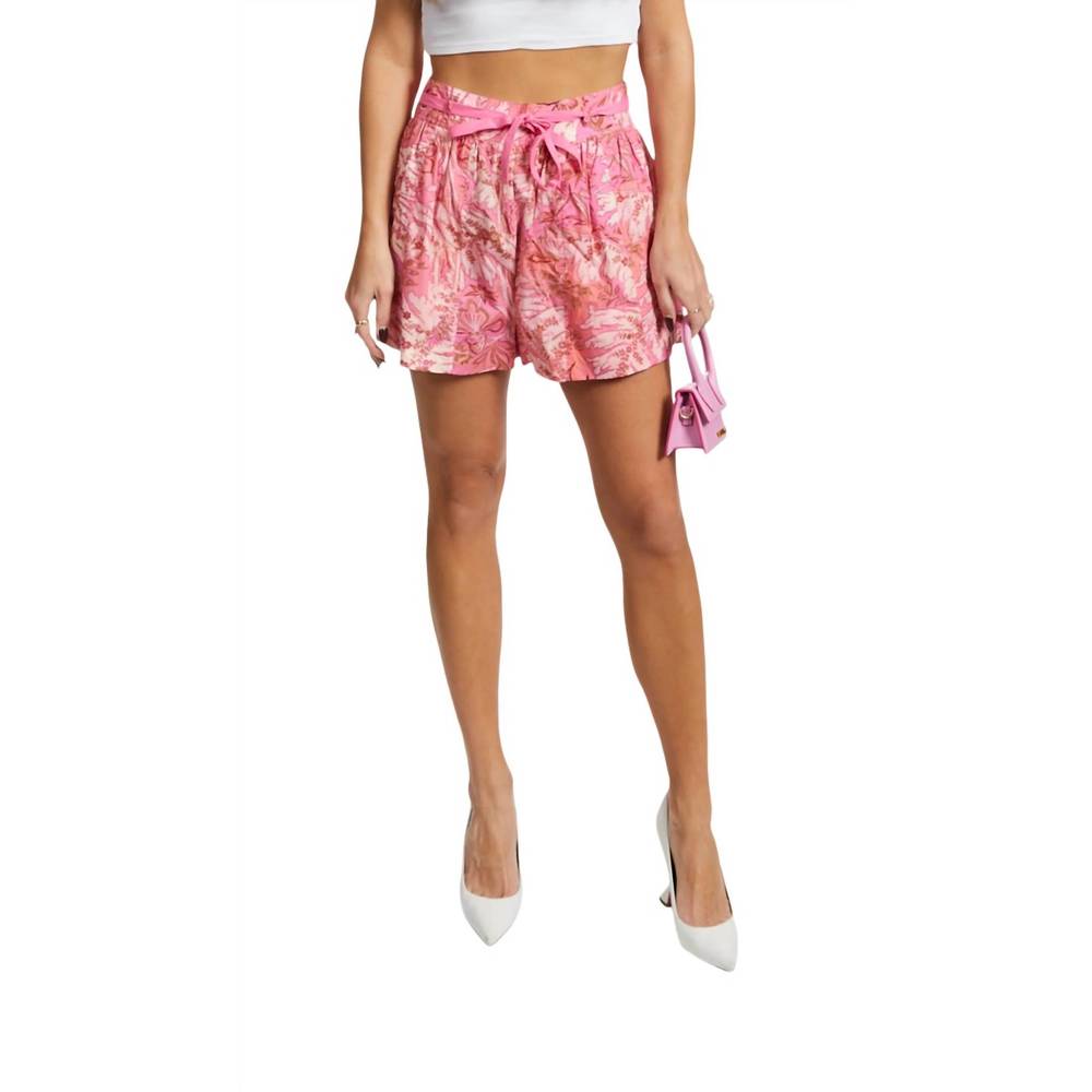 NEW ULLA JOHNSON anela belted shorts in pink